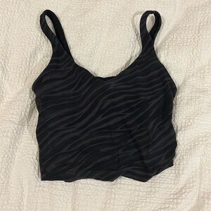 Lululemon align tank, black zebra print
